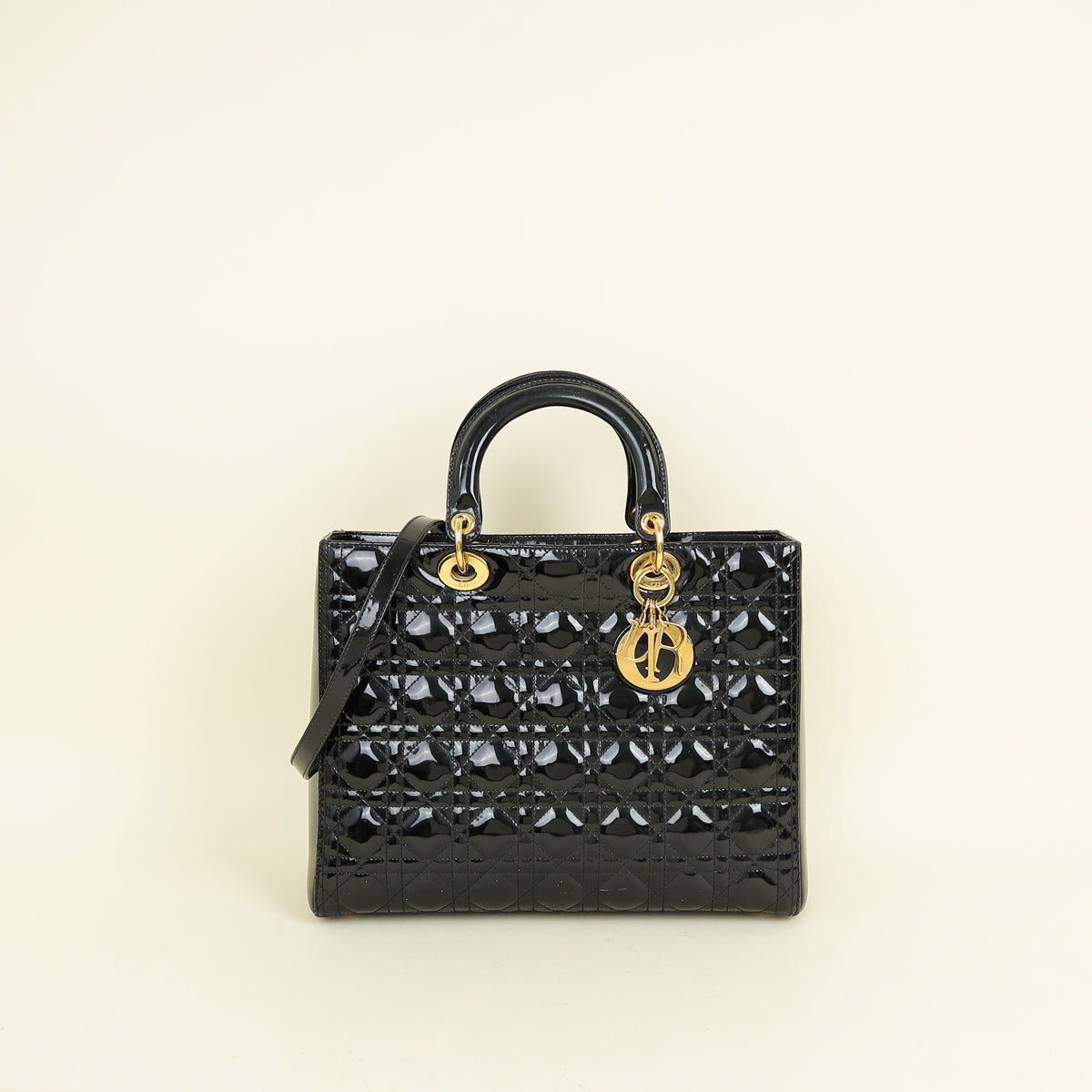 Dior Handbag Christian Lady Bag 19 Black Large Shoulder Bag