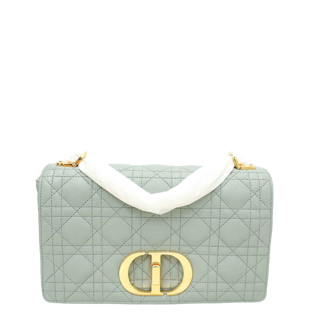 Dior Handbag Christian Grey Caro Shoulder Bag Gray Medium
