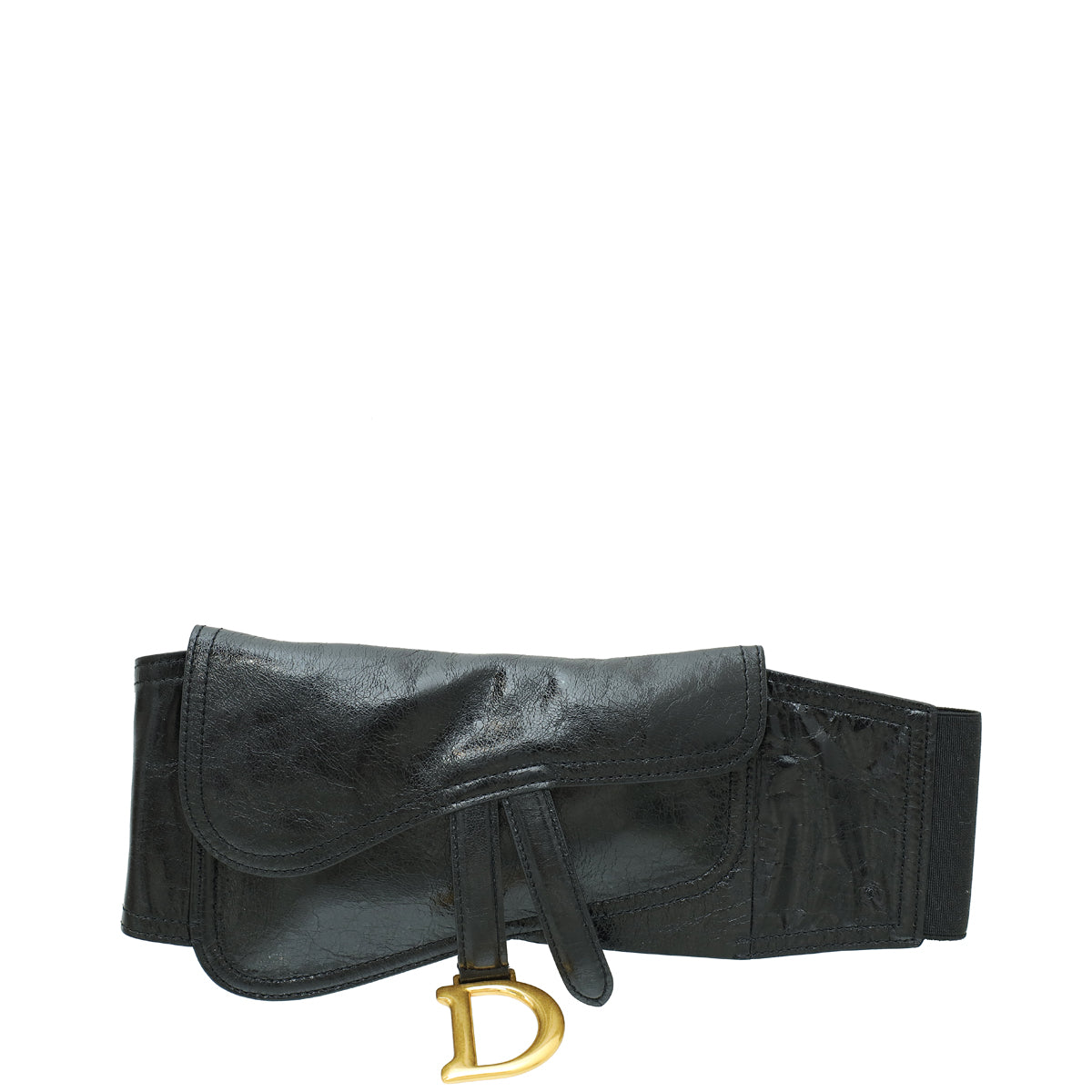 Dior Handbag Christian Saddle Belt Bag 4 Black