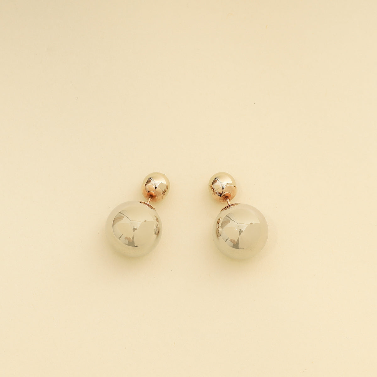 Dior Jewelry Christian Bicolor Mise En Tribal Earrings Metal