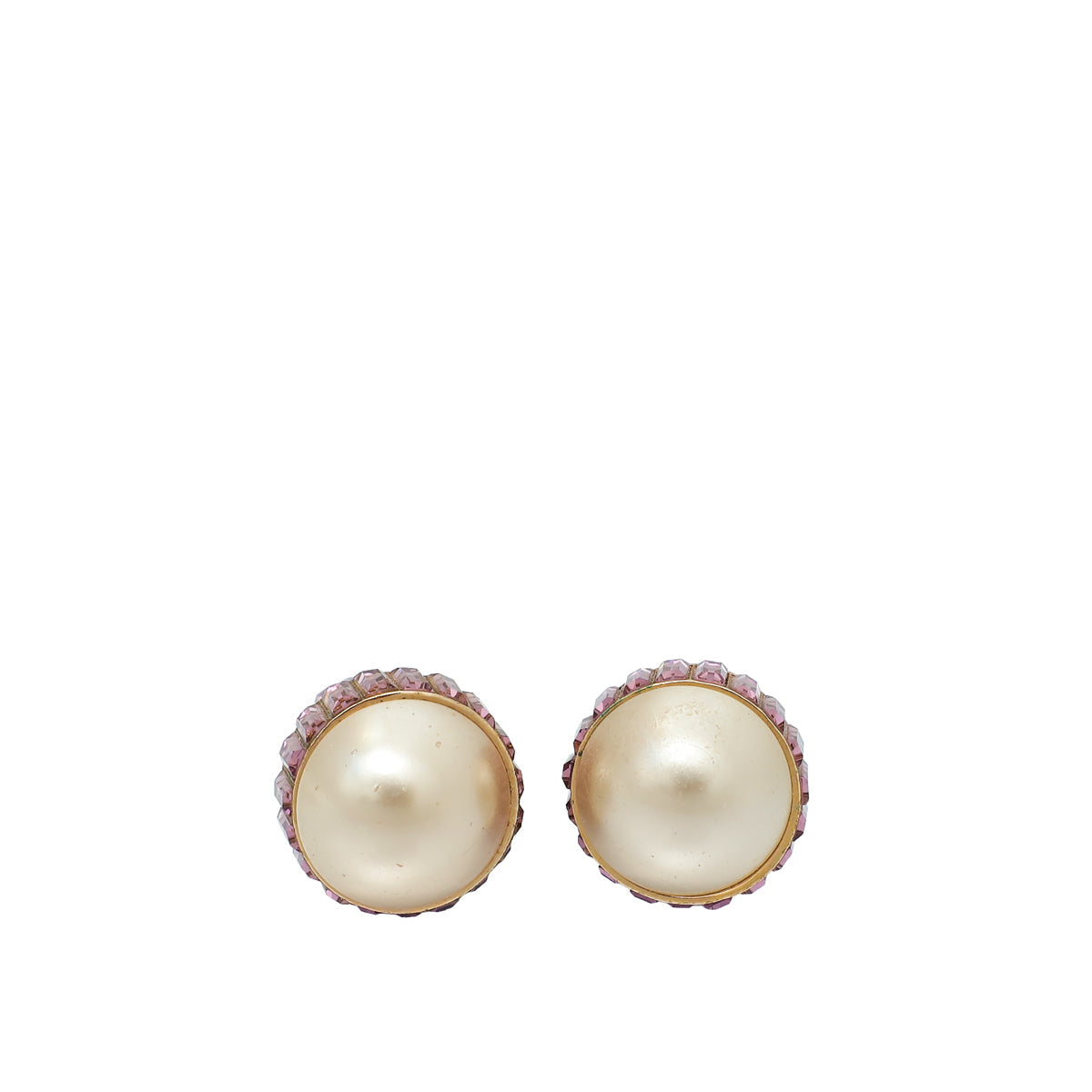 Dior Jewelry Christian Bicolor Mise En Pearl w Crystal
