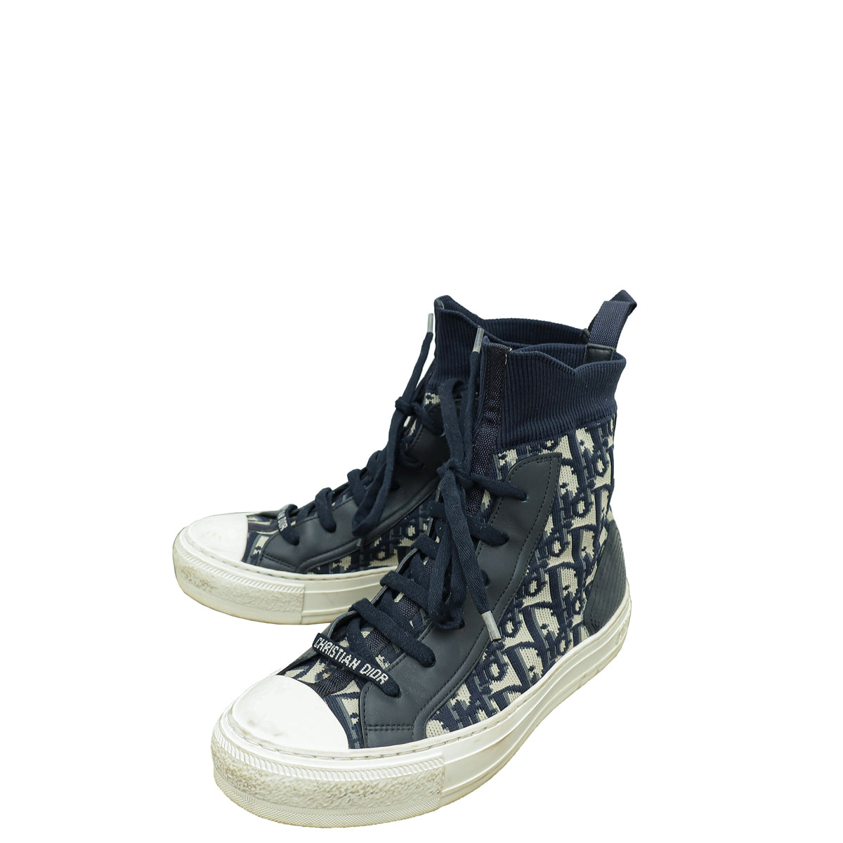 Dior Shoe Christian Oblique 'N' Mesh Sneaker 37 Blue Navy Shoes