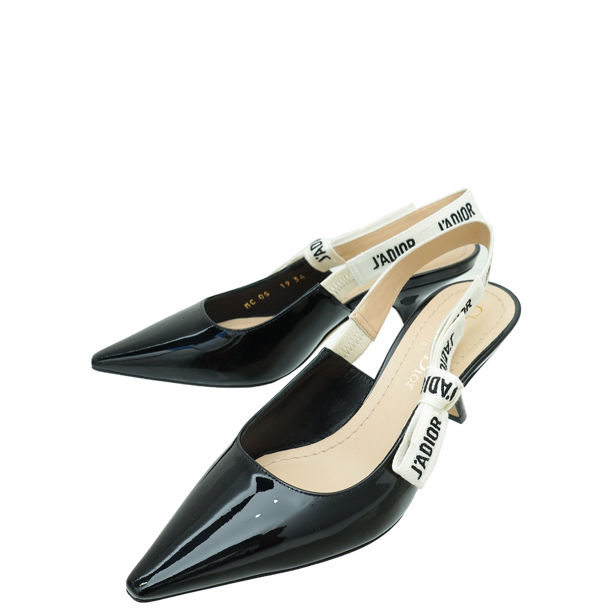 Dior Sling Bag Christian J'a Slingback Pump 34 Black Shoes