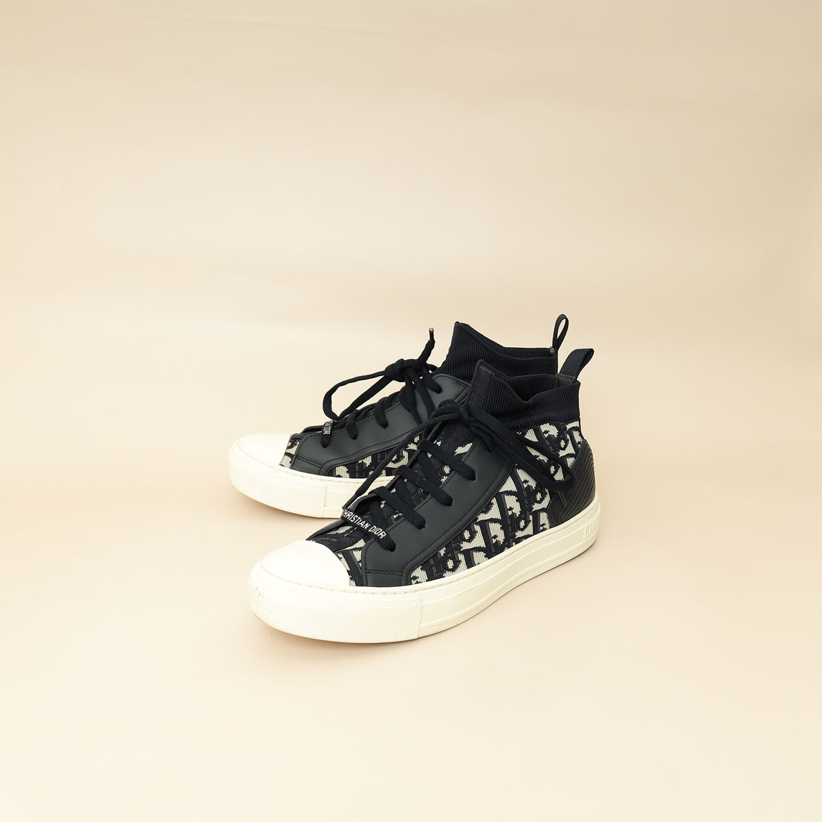 Dior Shoe Christian Walk'n' Sock Sneaker 39.5 Blue Navy Shoes