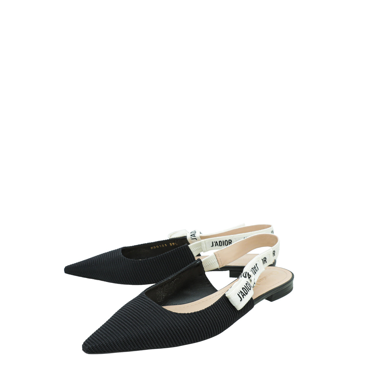 Dior Shoe Christian J'a Technical Fabric Ballerina Flat 39.5 Black Shoes