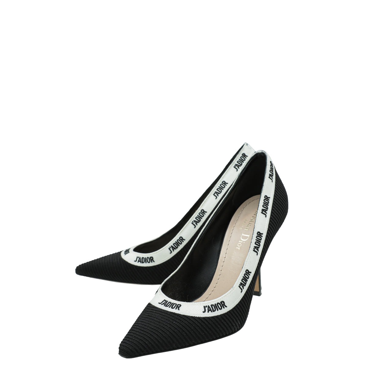 Dior Shoe Christian Technical Fabric J'A Pump 38 Black Shoes
