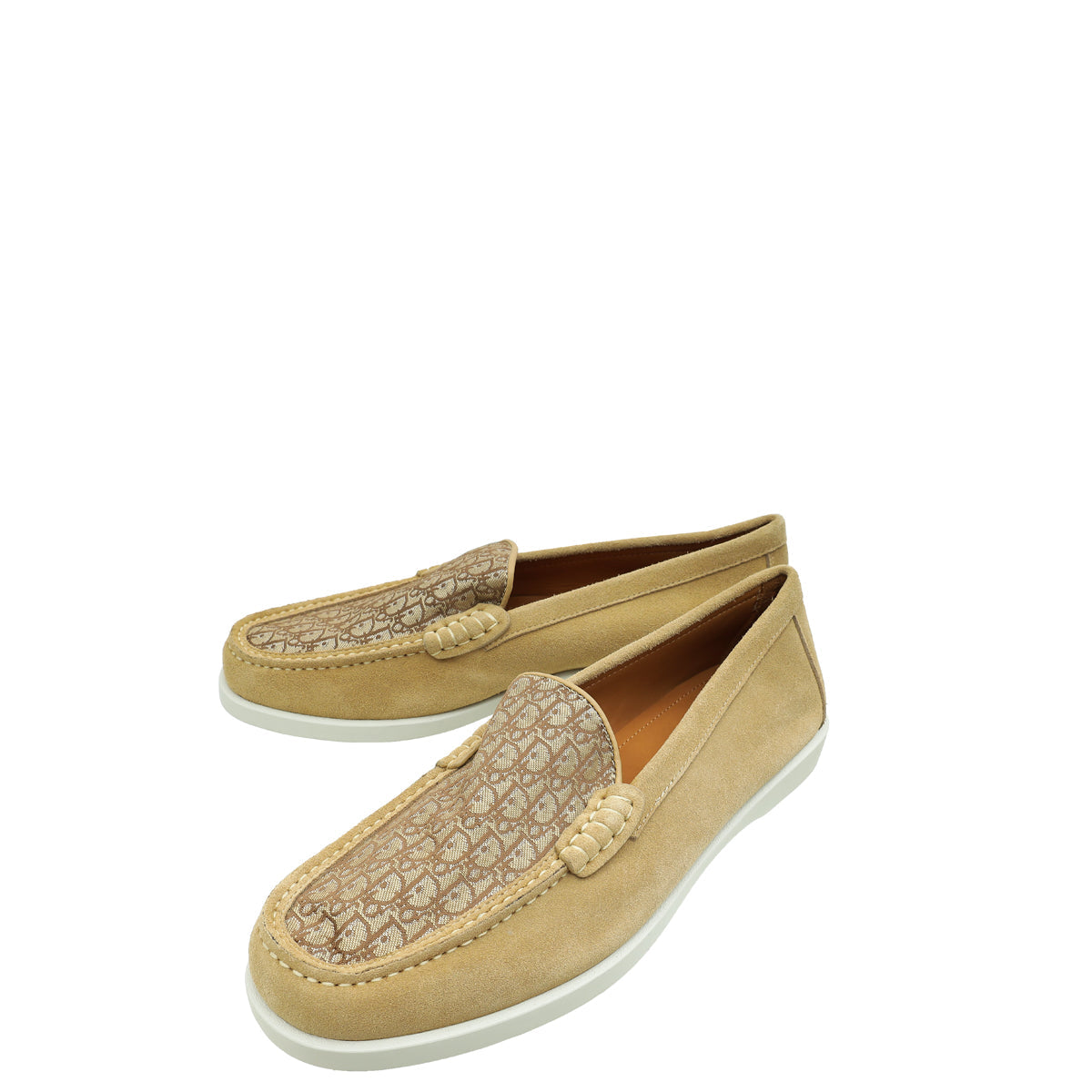 Dior Shoe Christian Granville Men's Loafer 45 Beige Shoes