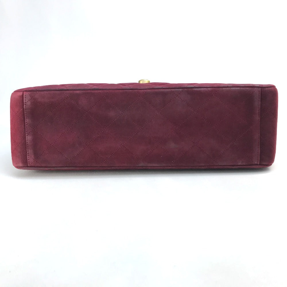 Chanel suede Bordeaux CC COCO Mark Decama Shoulder Bag