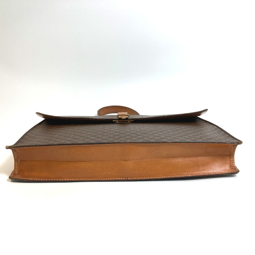 Business Bag Pvc Macadam Unisex(Unisex) Leather Brown Travel Bag