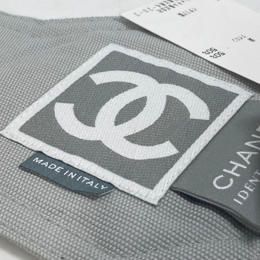 Chanel Wristband Cotton Nylon Sports line COCO Gray Handbag