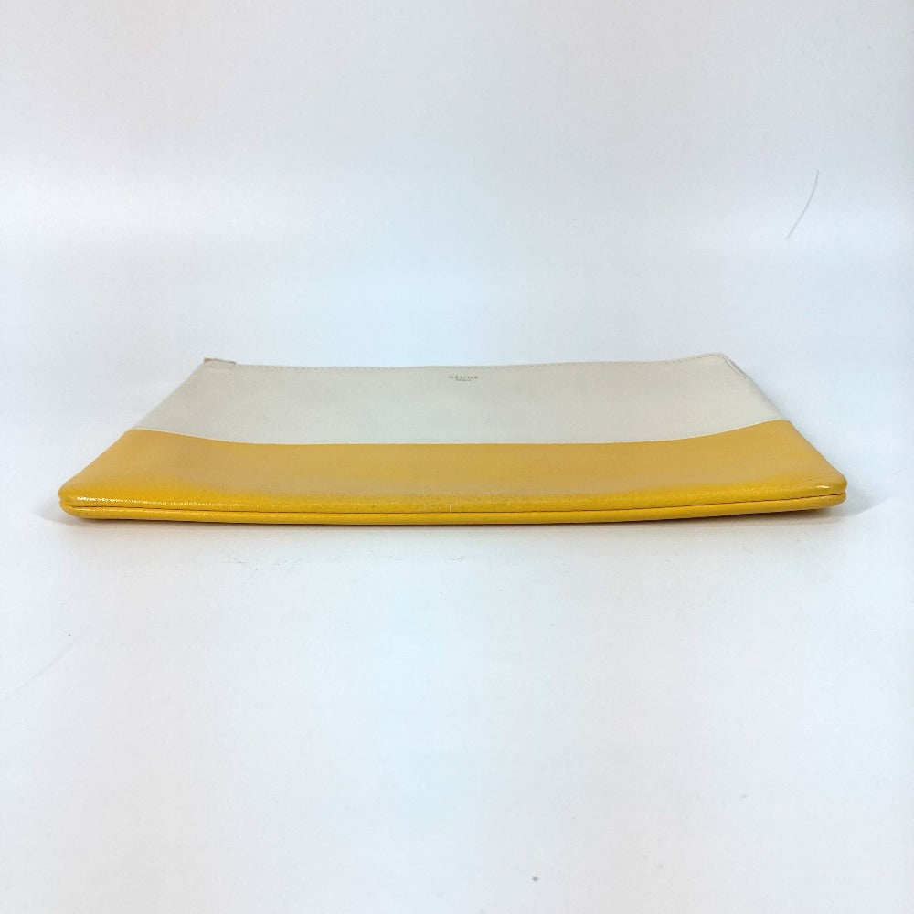 Clutch Bag X Yellow By Color Women Leather White