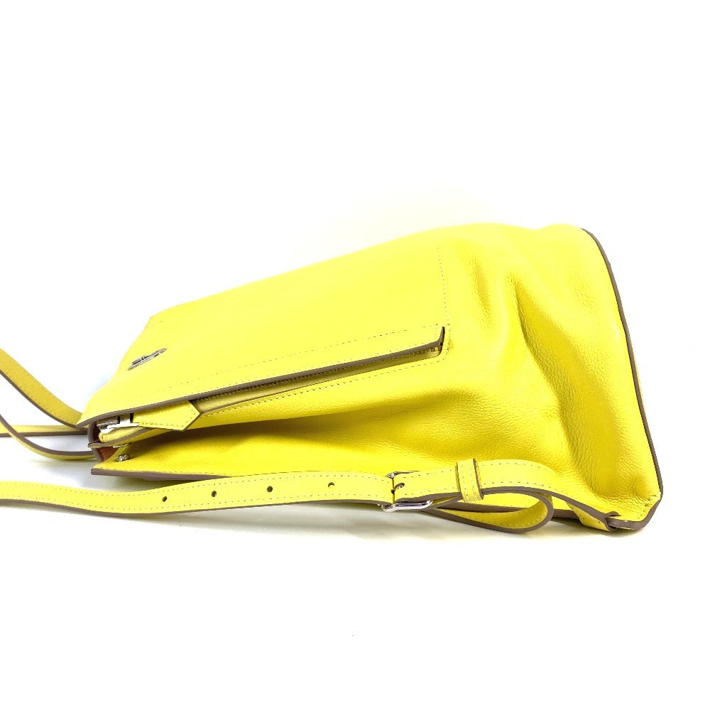 Backpack Yellow Sac A Dos Gr Unisex(Unisex) Leather