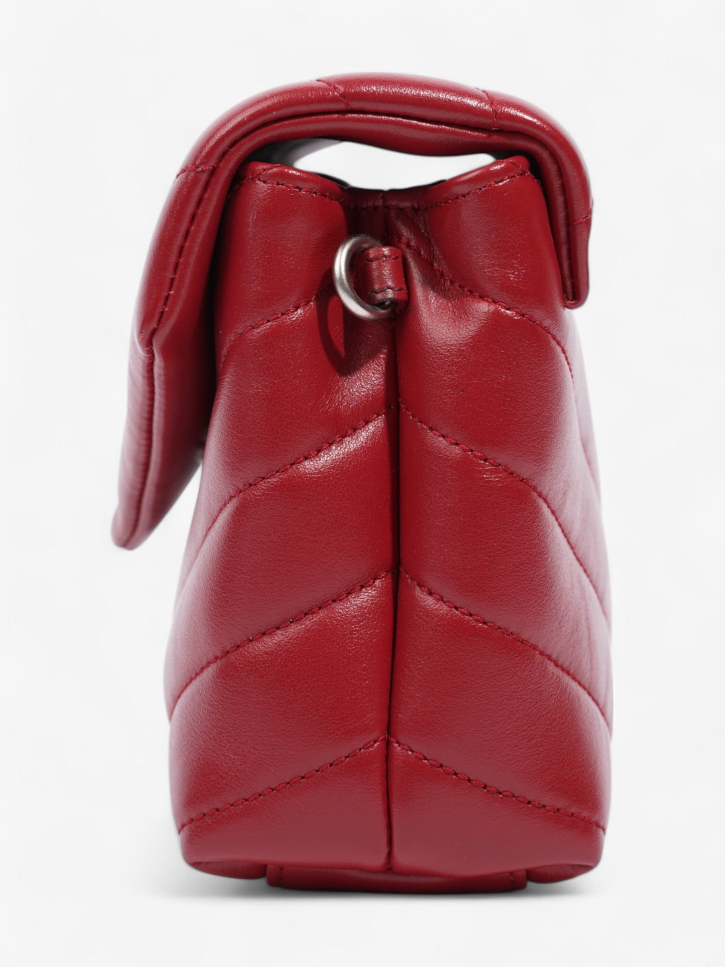 YSL Saint Laurent Lou Lou Calfskin Crossbody Bag Leather Red Toy