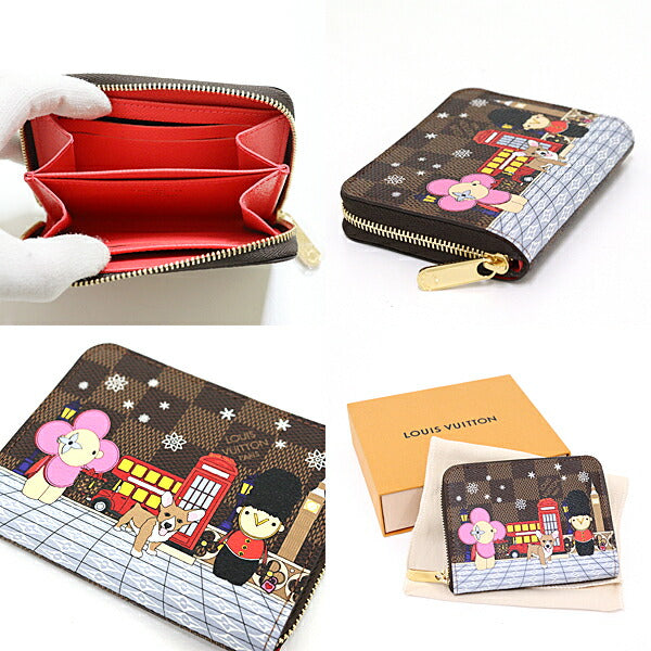 Louis Vuitton Coin N60492 Damier Ebene Coin Canvas Multicolor Wallet Case