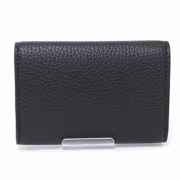 Gucci business holder Leather Black Logo Wallet Case