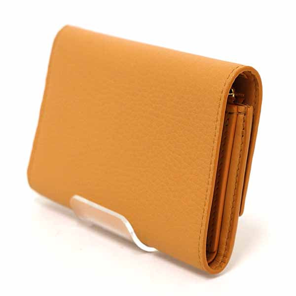 Louis Vuitton Tri-fold M81669 saffron Portefeuille Capucines Leather Wallet Case