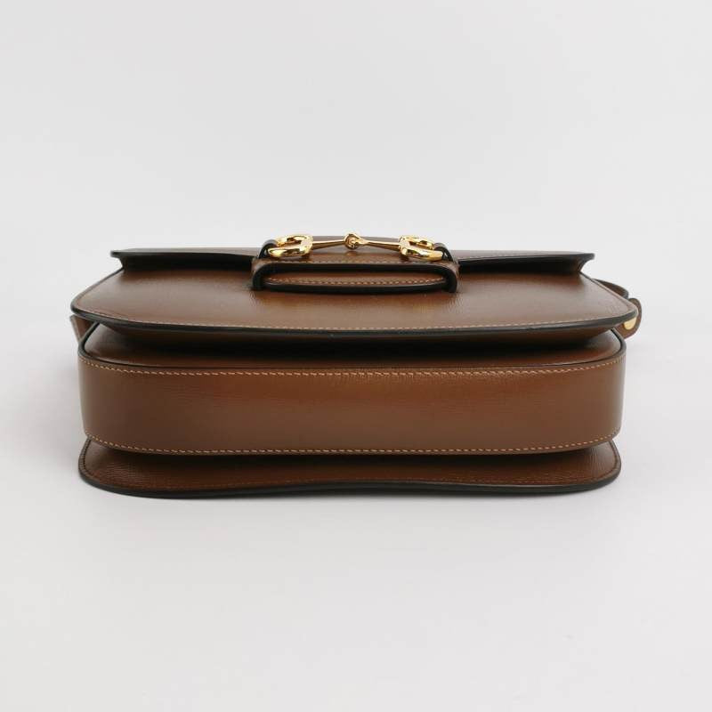 Gucci Horsebit Caramel Leather Brown Small Shoulder Bag Leather 6