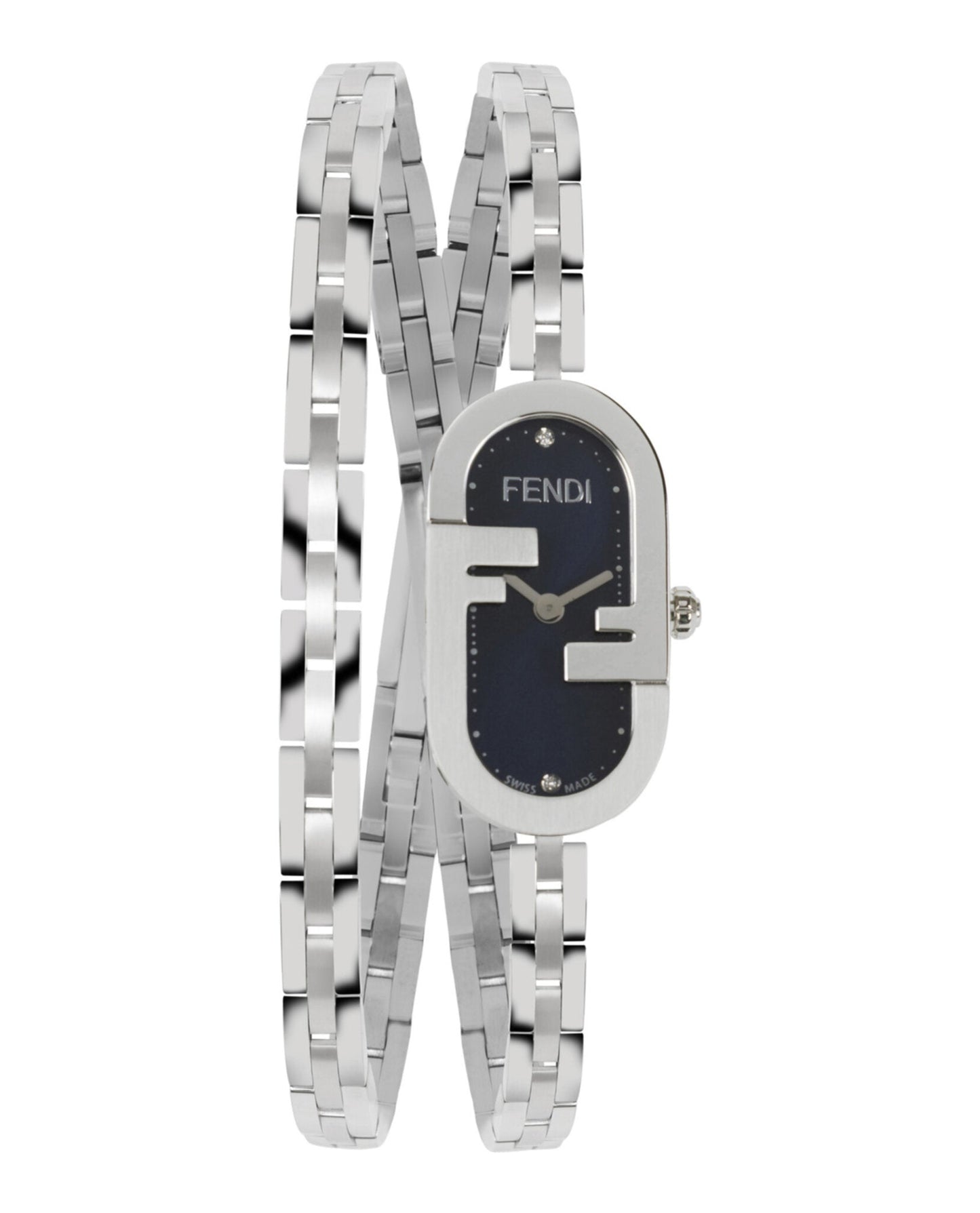Fendi Jewelry Womens Stainless Steel 14.8mm Bracelet Fashion Watch Silver Bracelet Fashion Watch