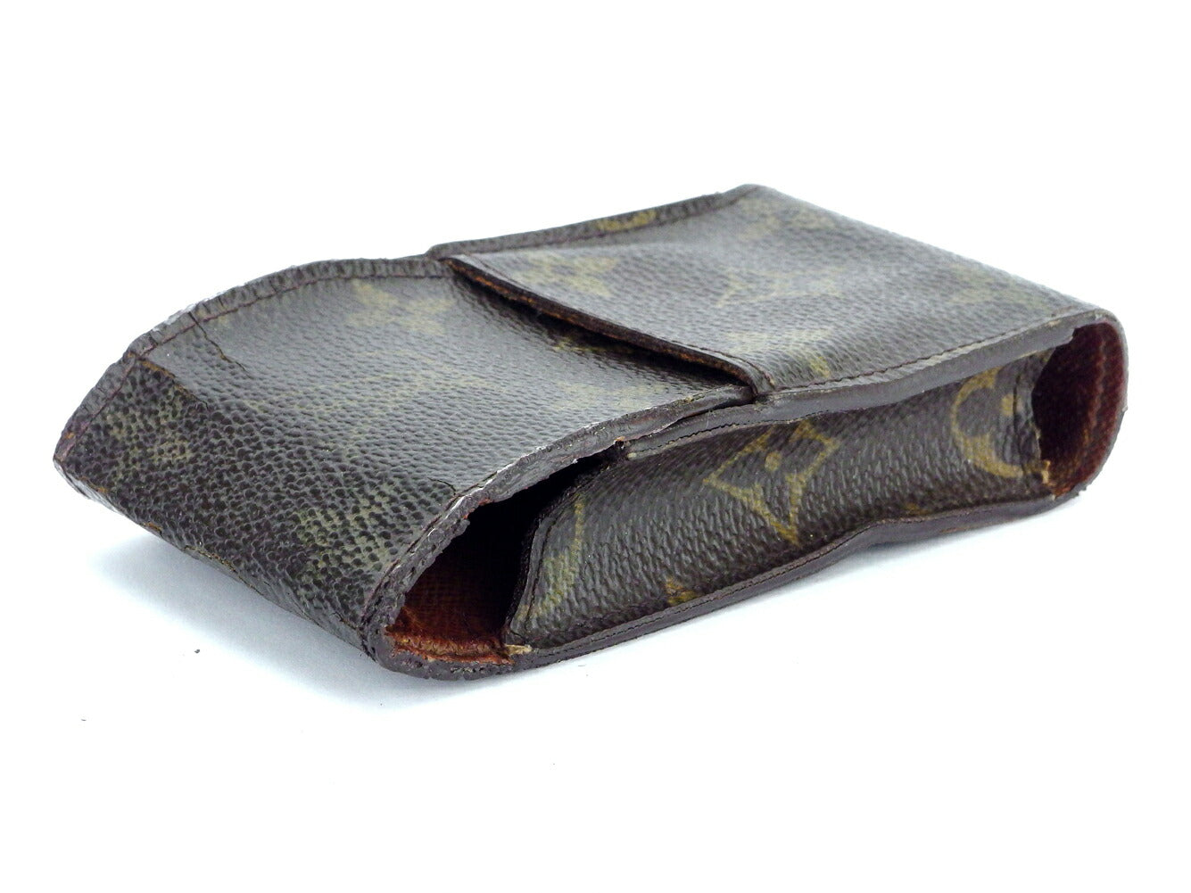 Louis Vuitton Cigarette M63024 Etui cigarette Brown Beige Handbag F1539