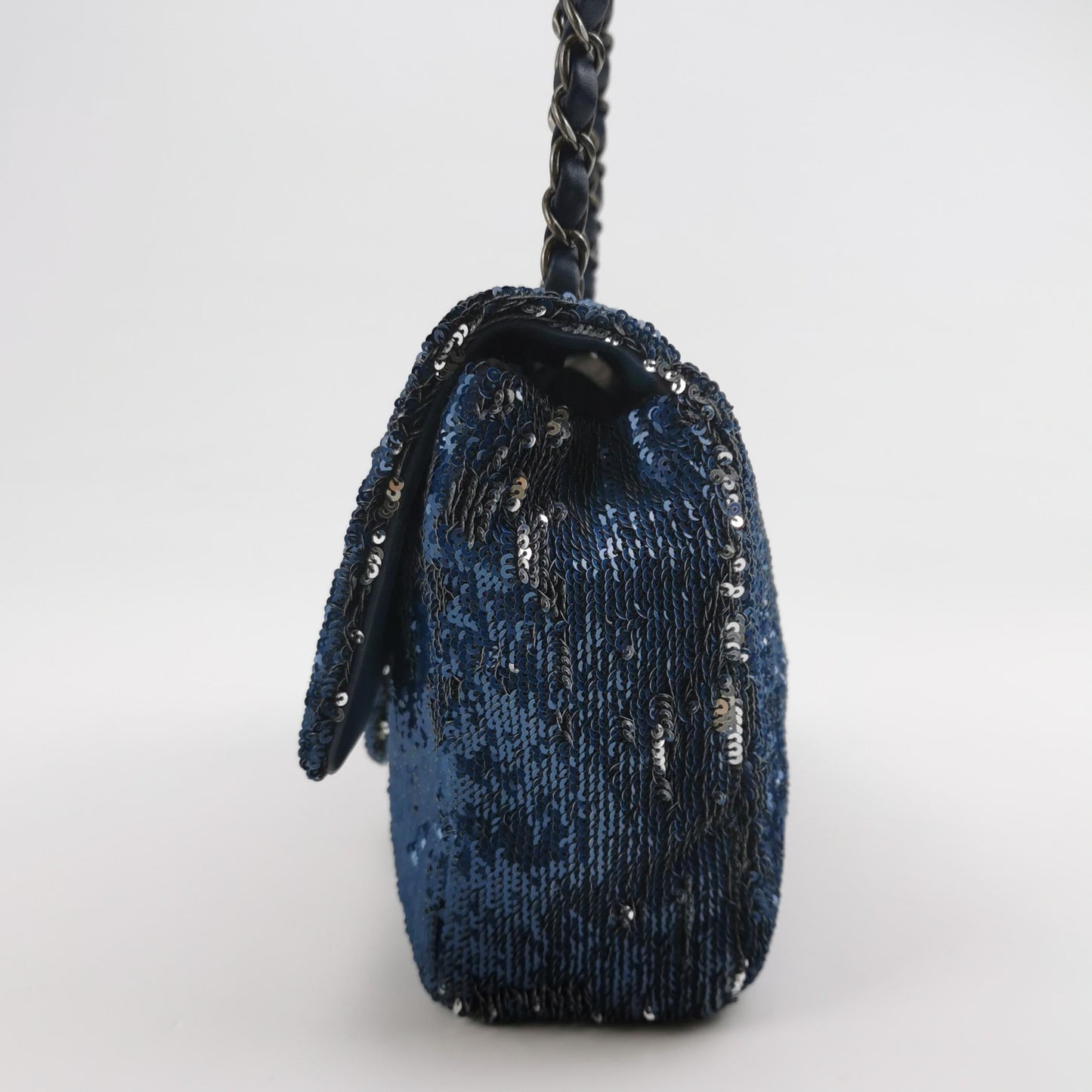 Chanel Coco Cuba Flap Navy Sequins Shoulder Bag
