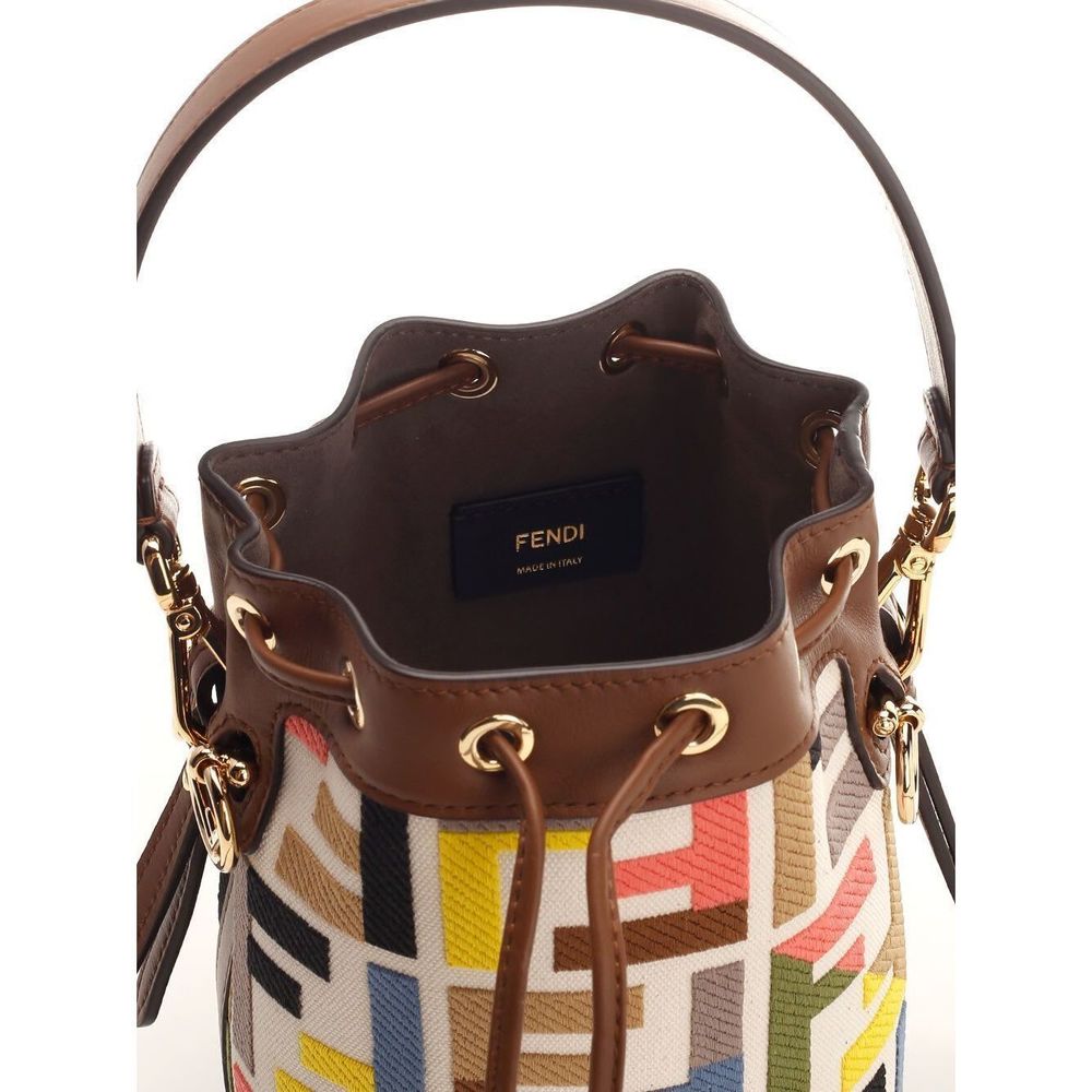 Fendi Ff Mon Trã Sor Bag Mini Bucket Bucket Bag