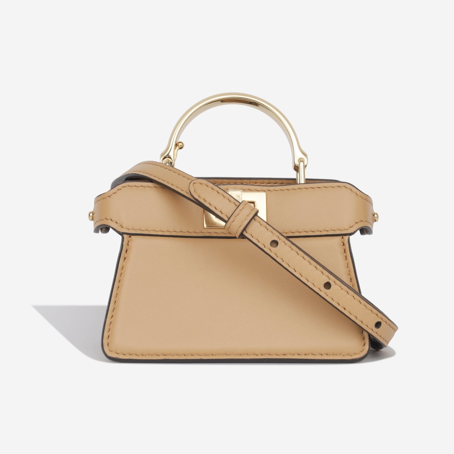 Fendi Nano Peekaboo Handle Crossbody Bag Maxi