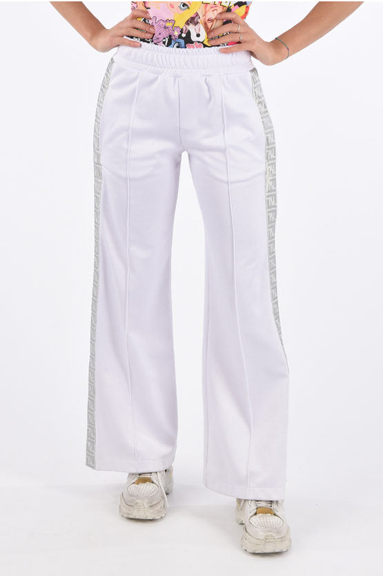 Fendi Wide Leg Joggers With Side Band Handbag Travel Bag