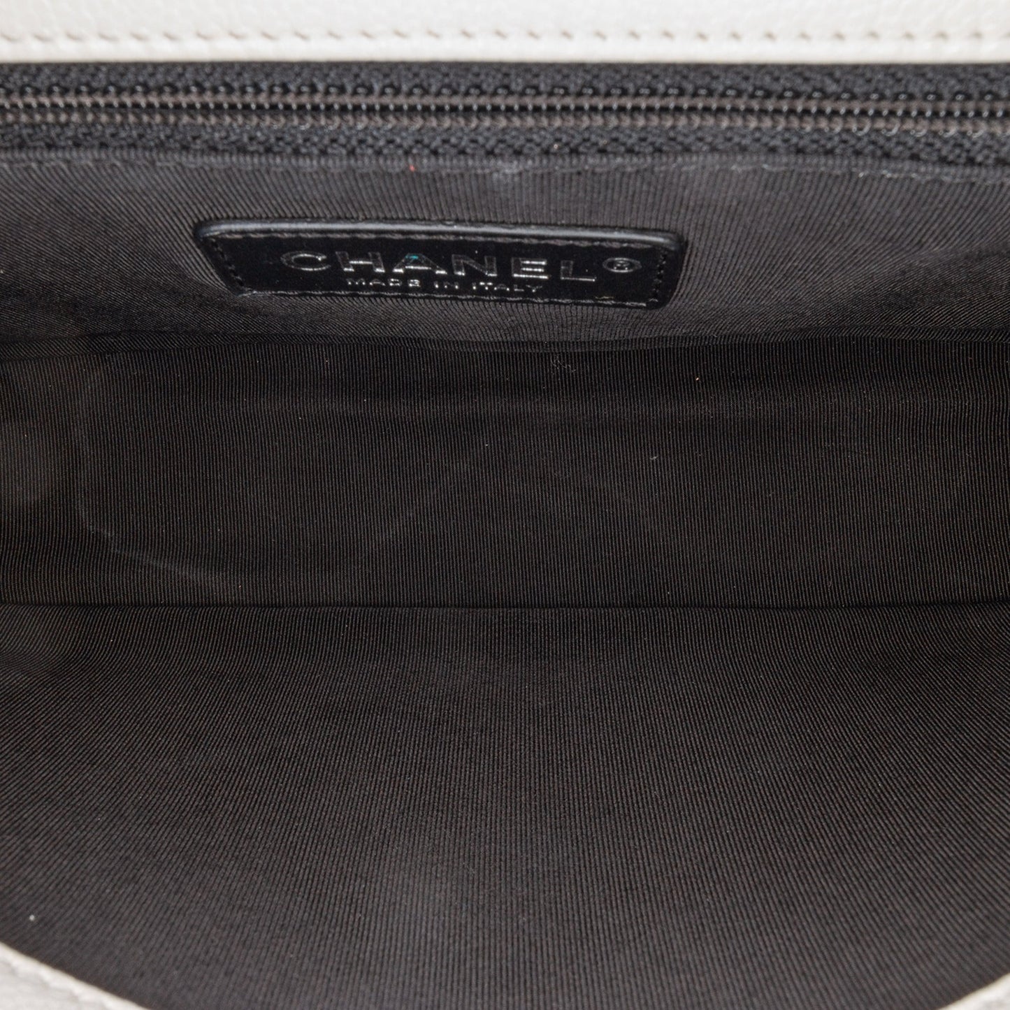 White Chanel Medium Quilted Caviar My Everything Flap Crossbody Bag