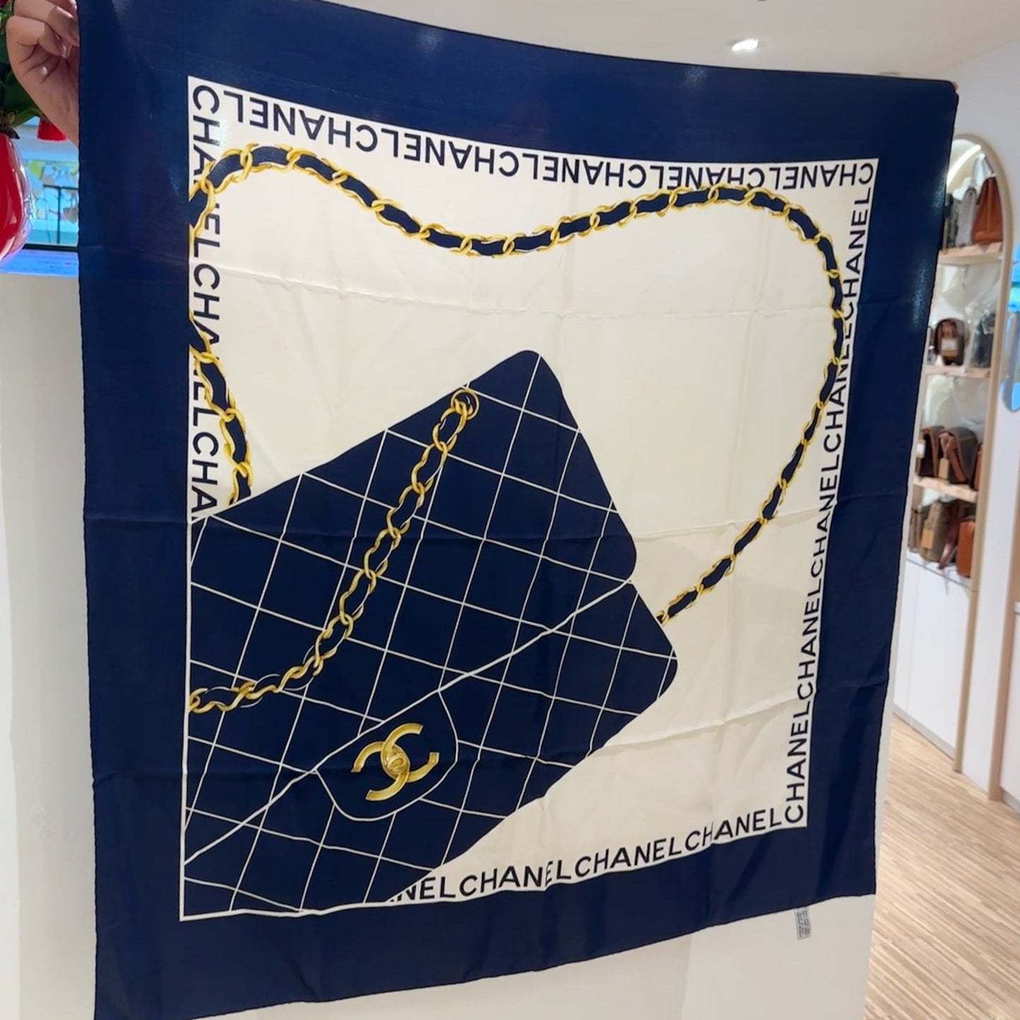 Chanel silk scarf