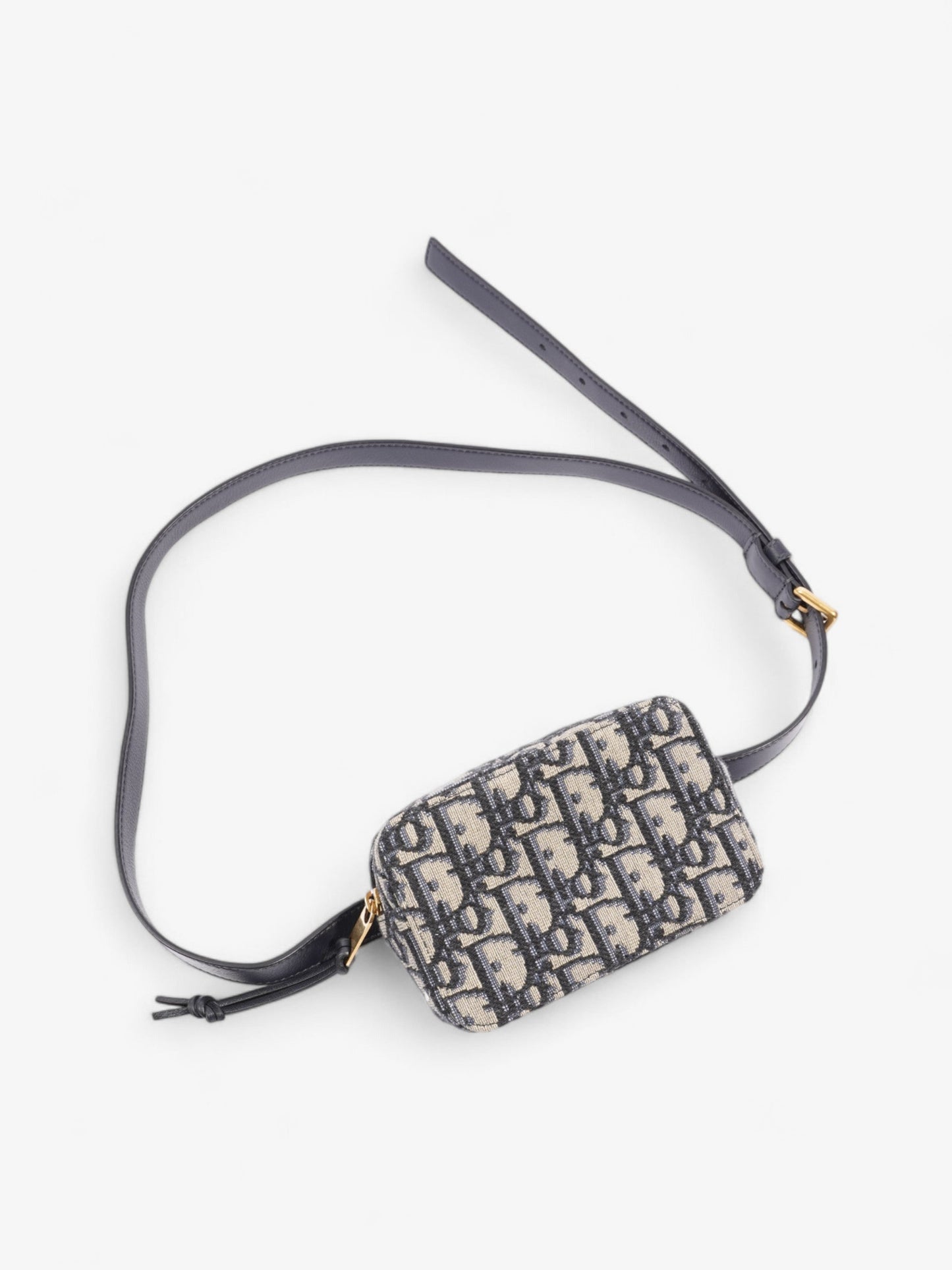 Dior Christian Oblique Belt Bag Oblique Fabric Blue