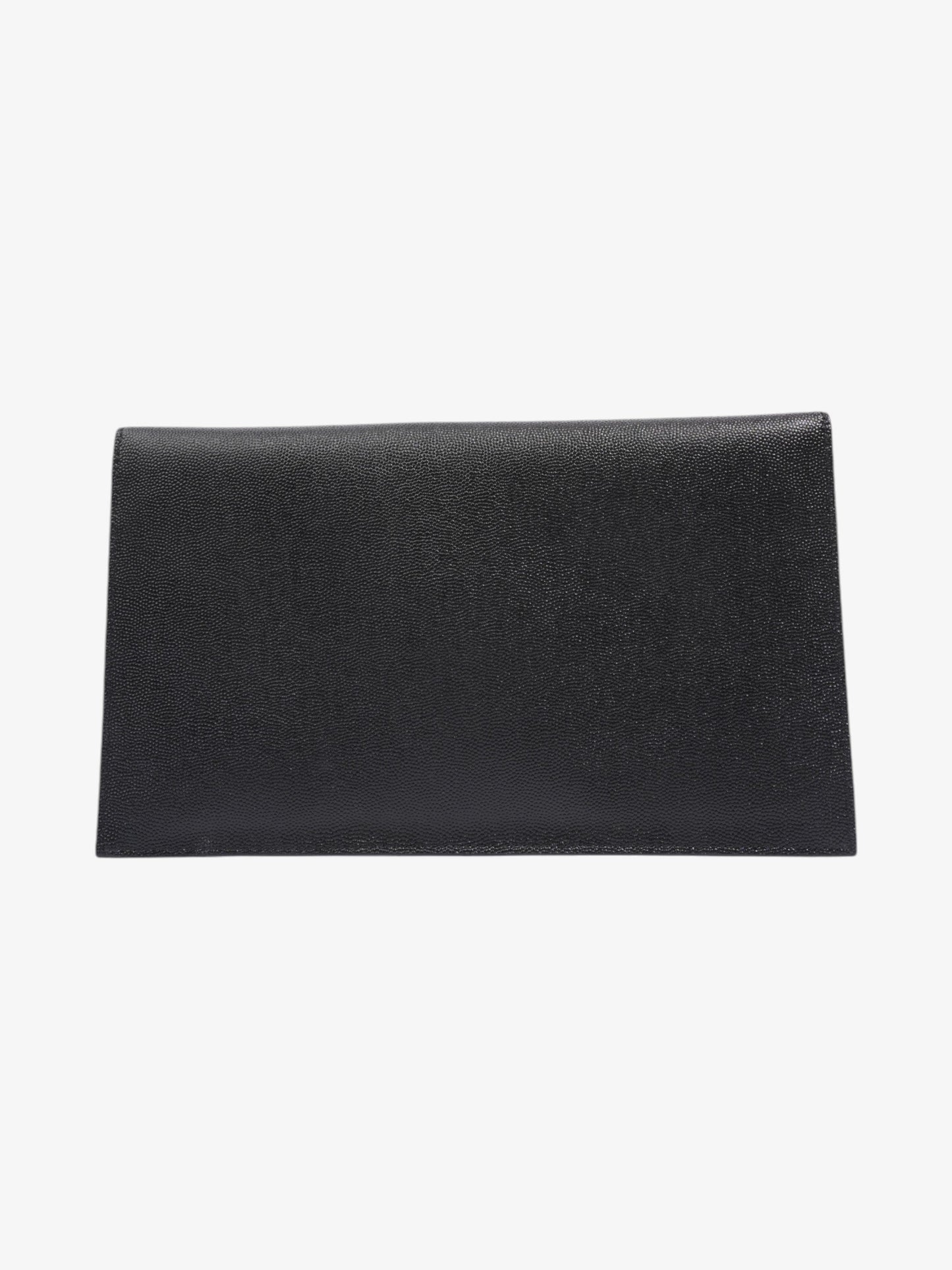 YSL Saint Laurent Uptown Clutch Grained Leather Black Clutch Bag Grained Leather 1