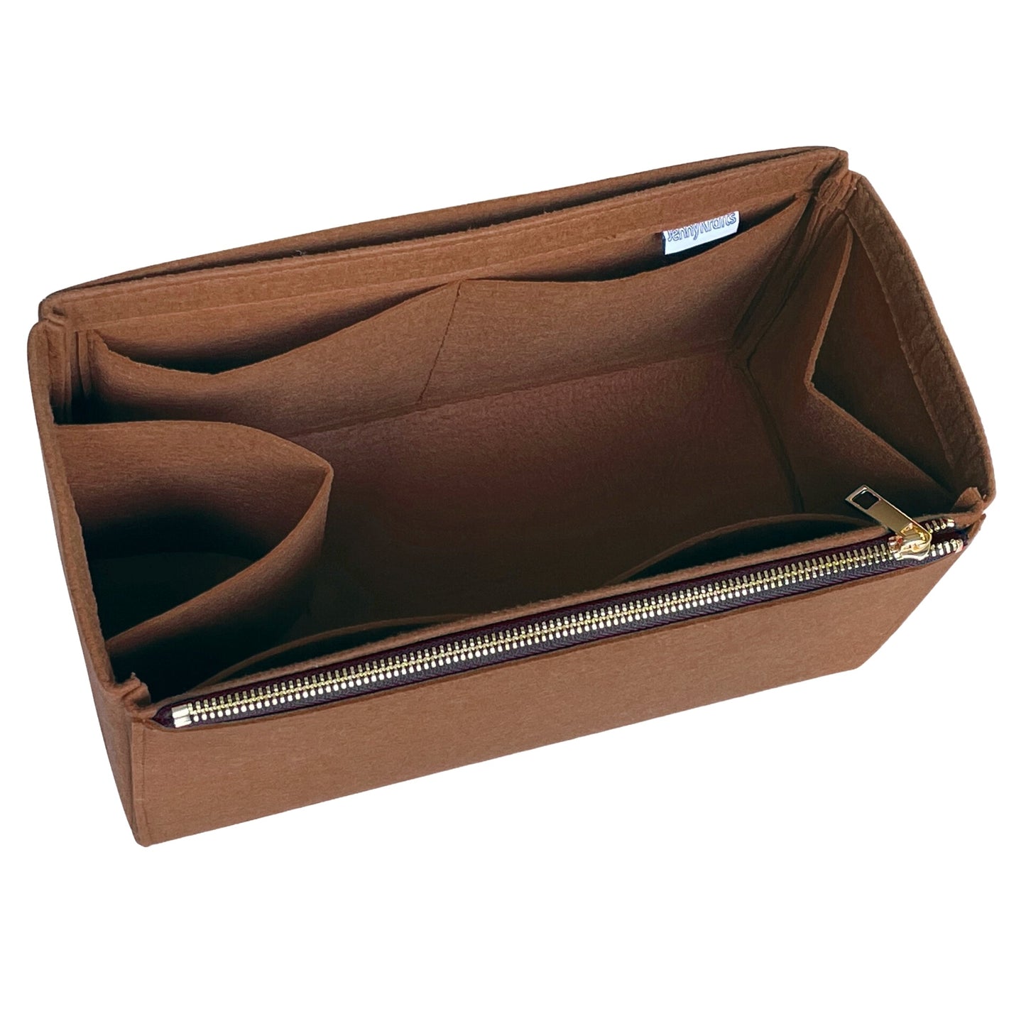 Dior Handbag Organizer for Caro Bag, Bag Insert Felt, Large Zip And Open Po