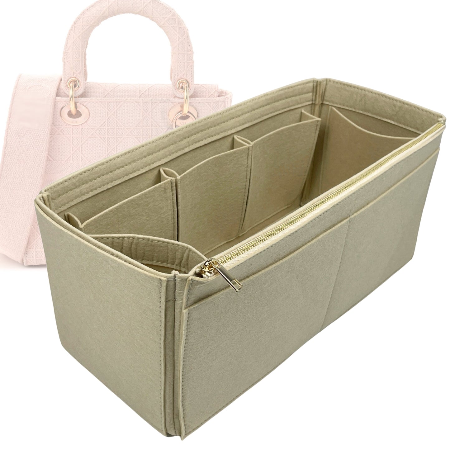 Dior Handbag Organizer for Lady D-Lite Bag, Bag Insert Medium