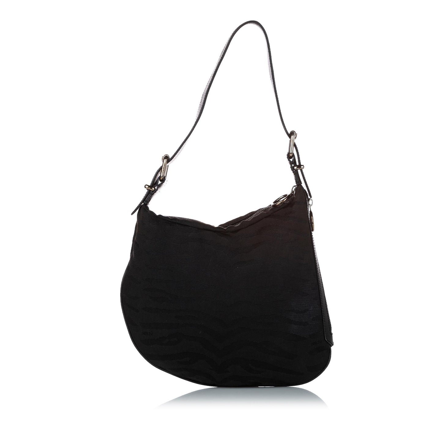 Fendi Animal Print Oyster Shoulder Bag Shg Canvas