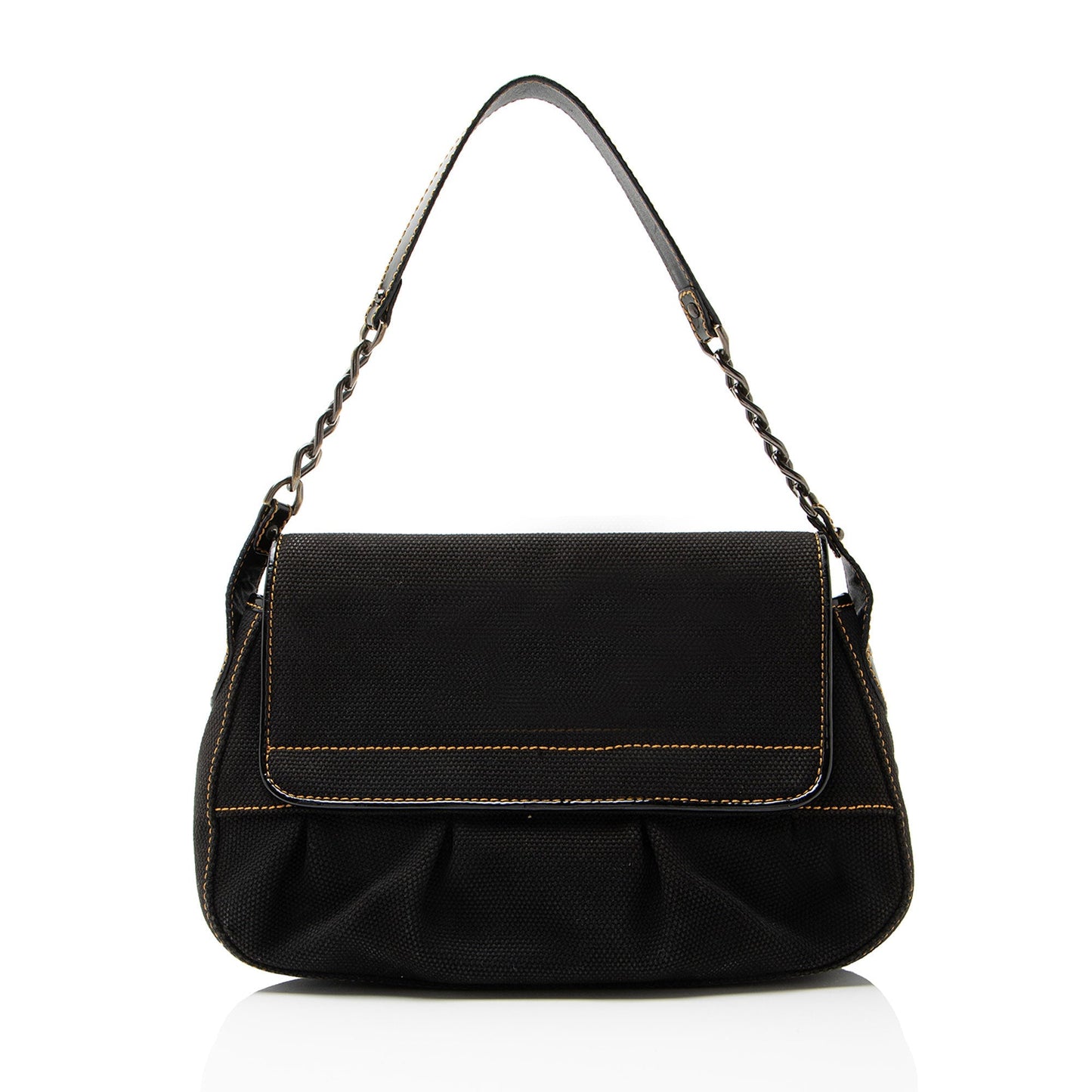 Fendi Bis Shoulder Bag Canvas
