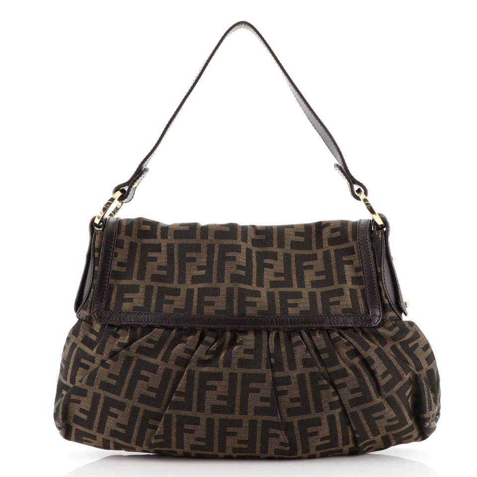 Fendi Chef Zucca Bag Canvas Flap Travel Bag