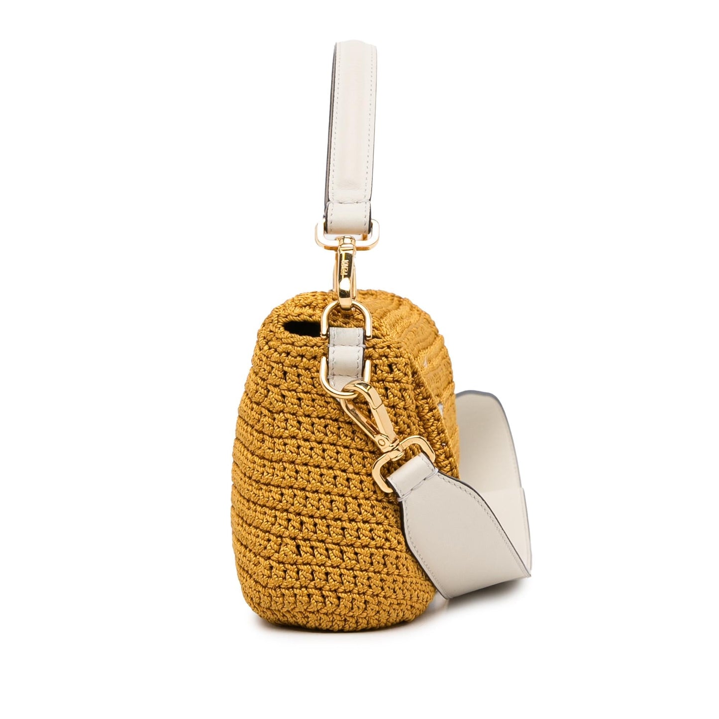 Fendi Crochet Baguette Satchel Shg Qh4Feg Raffia Satchel Bag