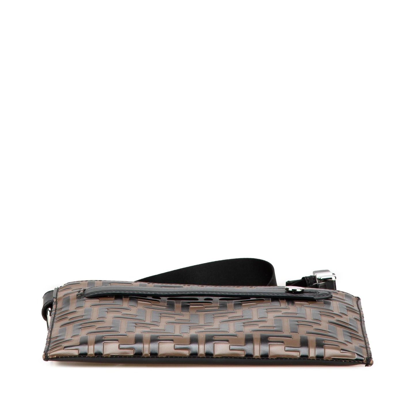 Fendi Ff Crossbody Leather Embossed Crossbody Bag