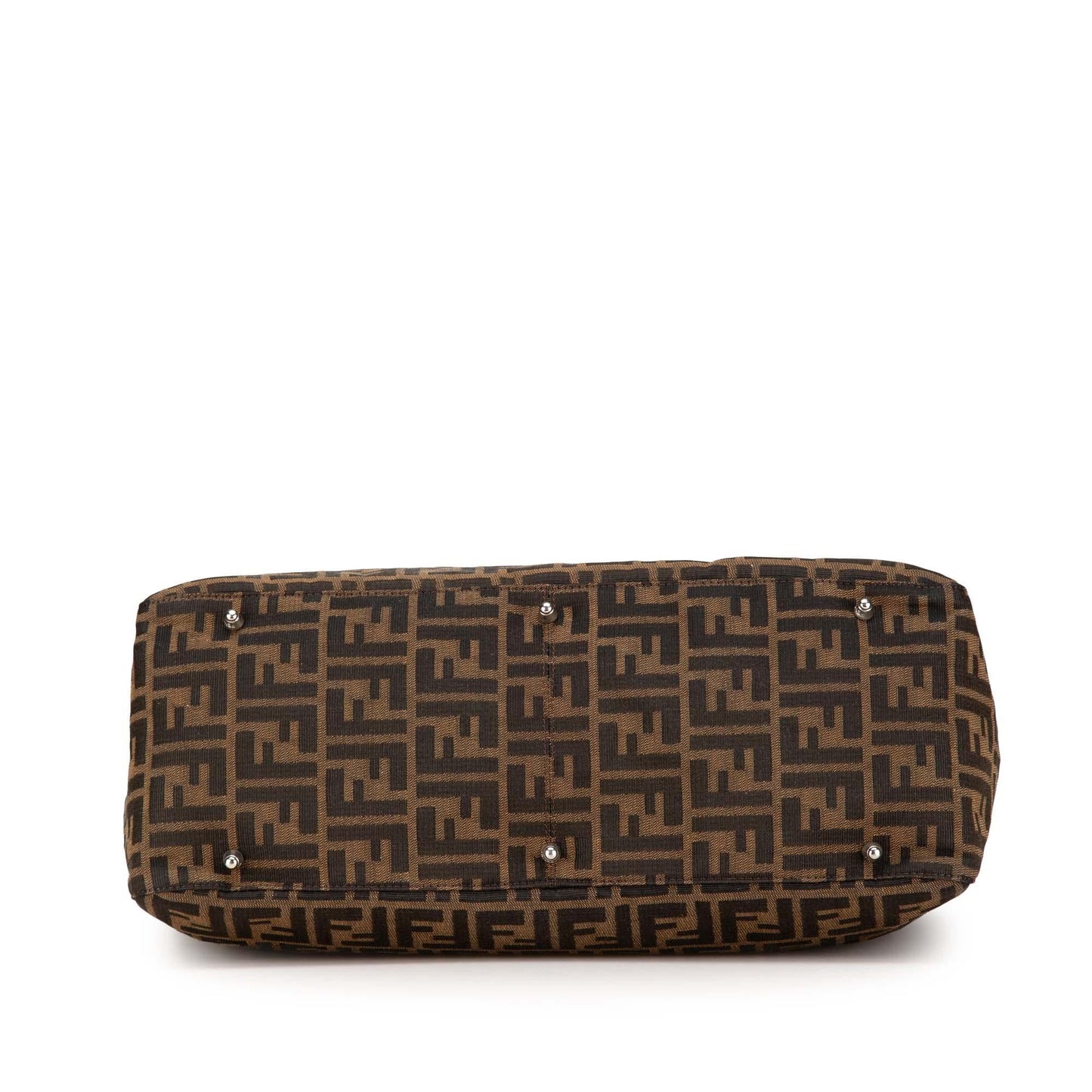 Fendi Zucca Twins Tote Shg Kzs55H Canvas Large Tote Bag