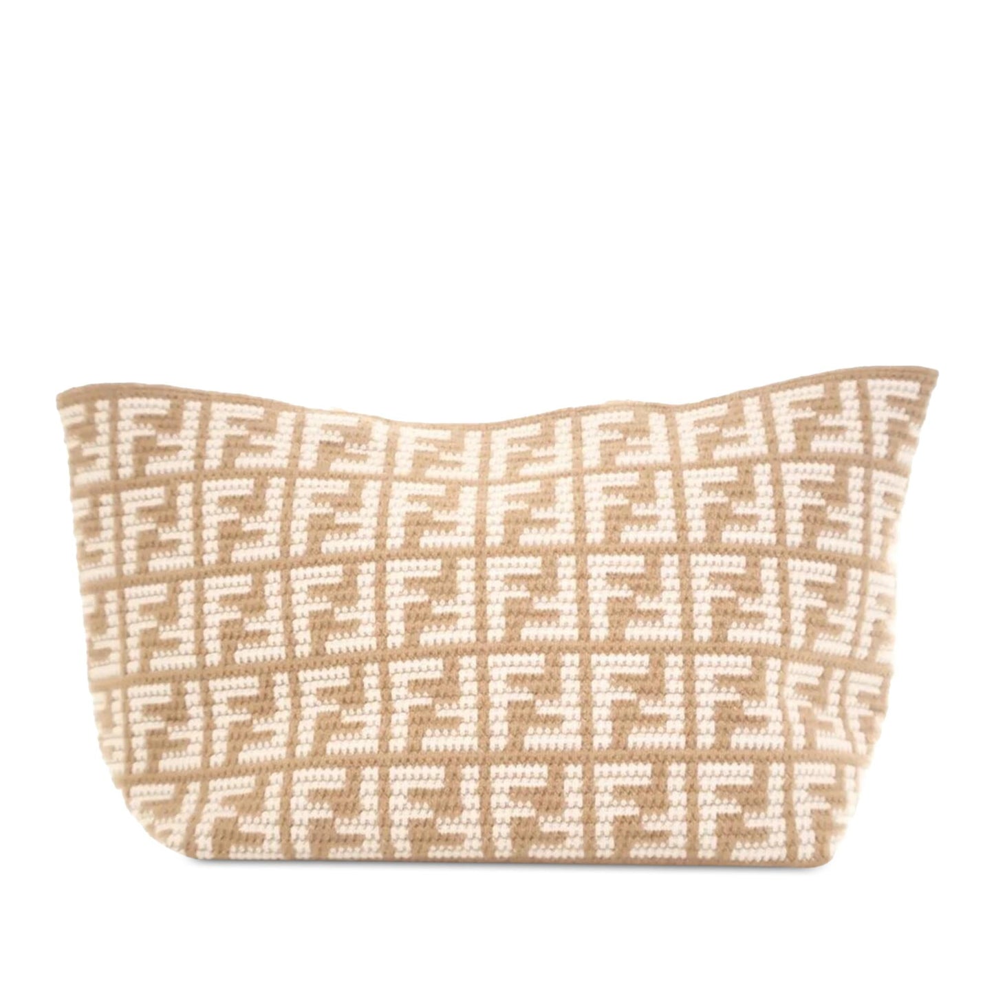 Fendi Zucca Cashmere Shopper Tote Shg Q4X6Pa Large Tote Bag