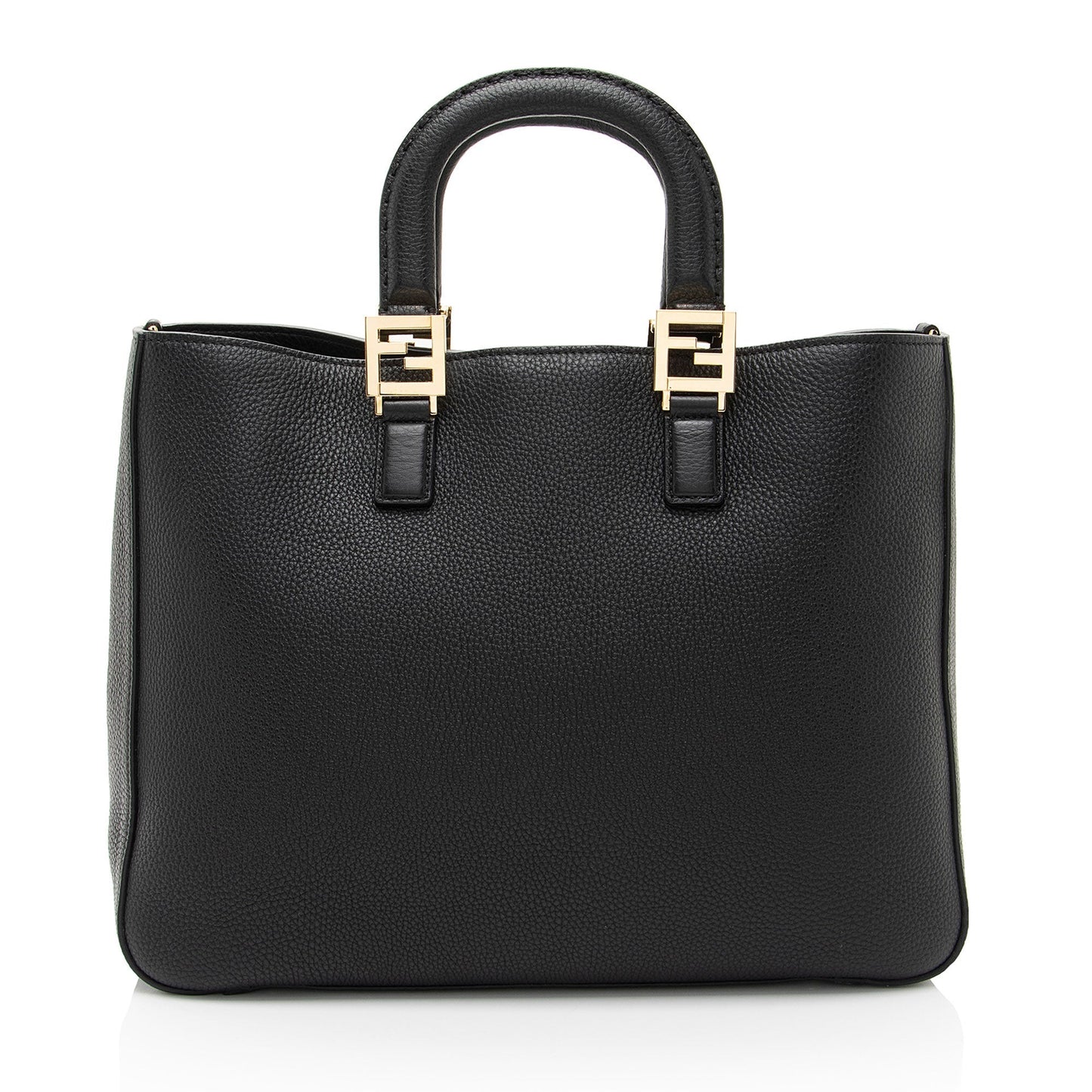 Fendi Glacier Tote Leather Medium Tote Bag