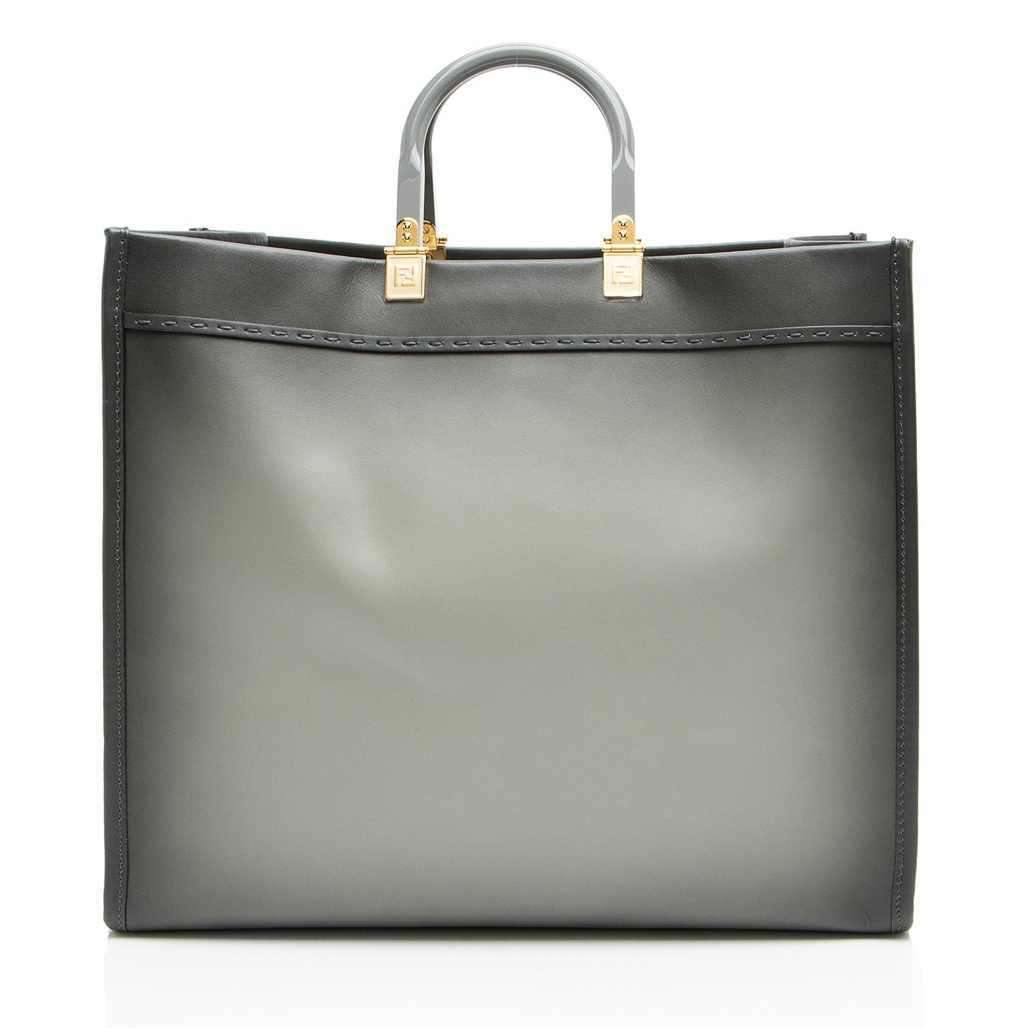 Fendi Sunshine Shopper Tote Leather Large Tote Bag