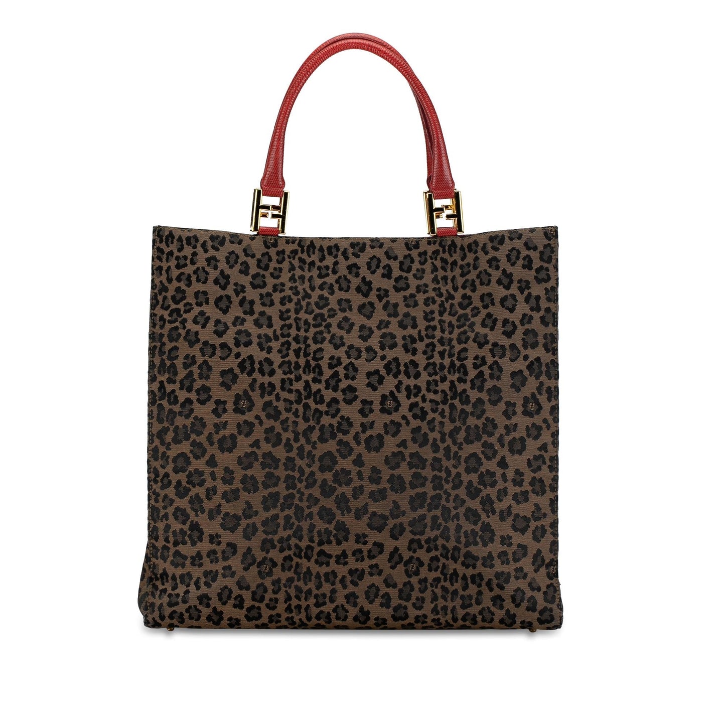 Fendi Leopard Print Tote Shg Kyqbn0 Canvas Tote Bag