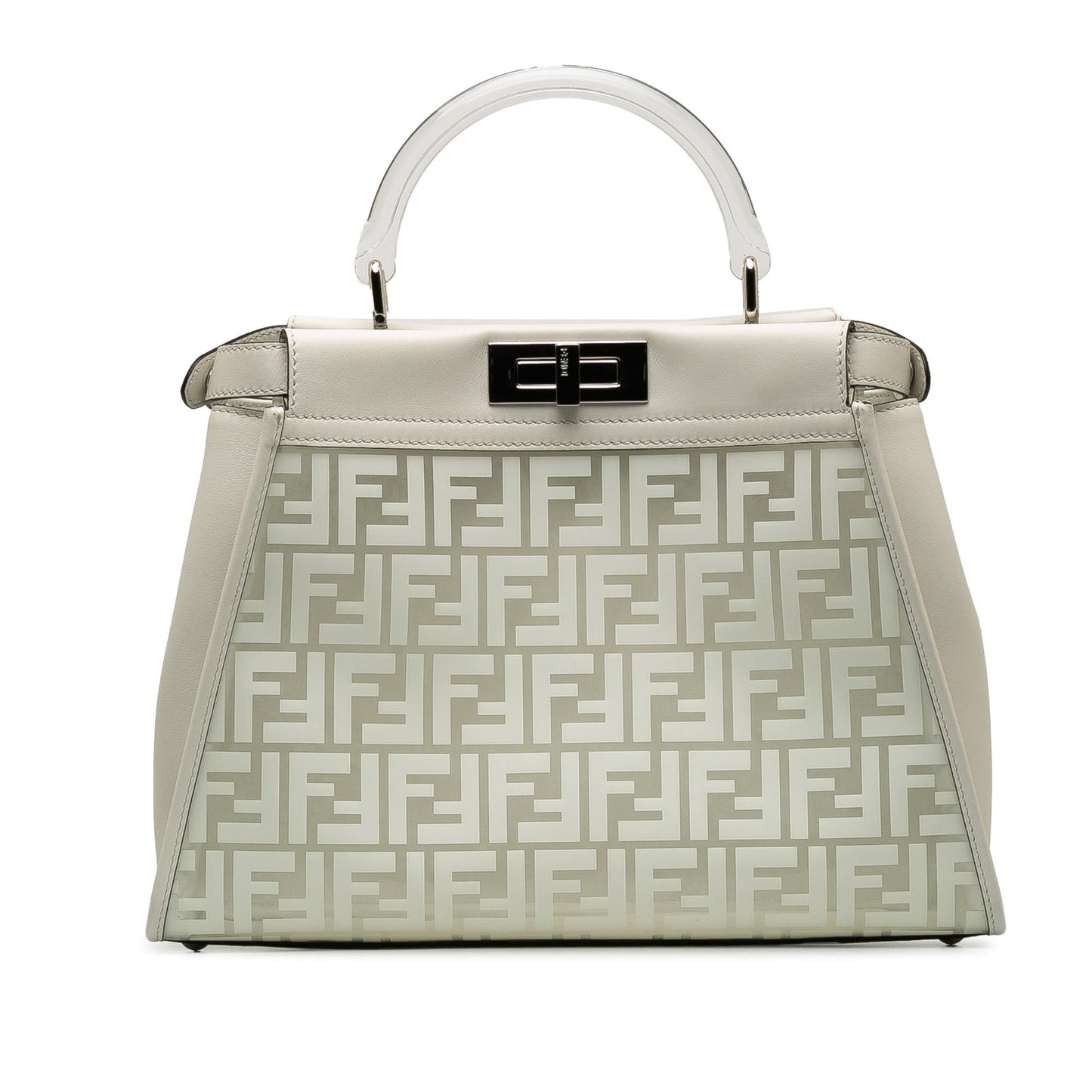 Fendi Limited Edition Zucca Clear Peekaboo Shg Fiicnf Satchel Satchel Bag