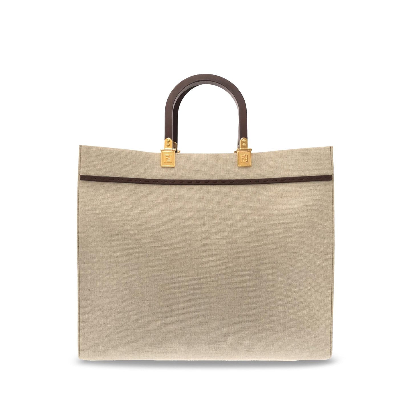 Fendi Sunshine Shg Chjis0 Satchel Bag Canvas Medium