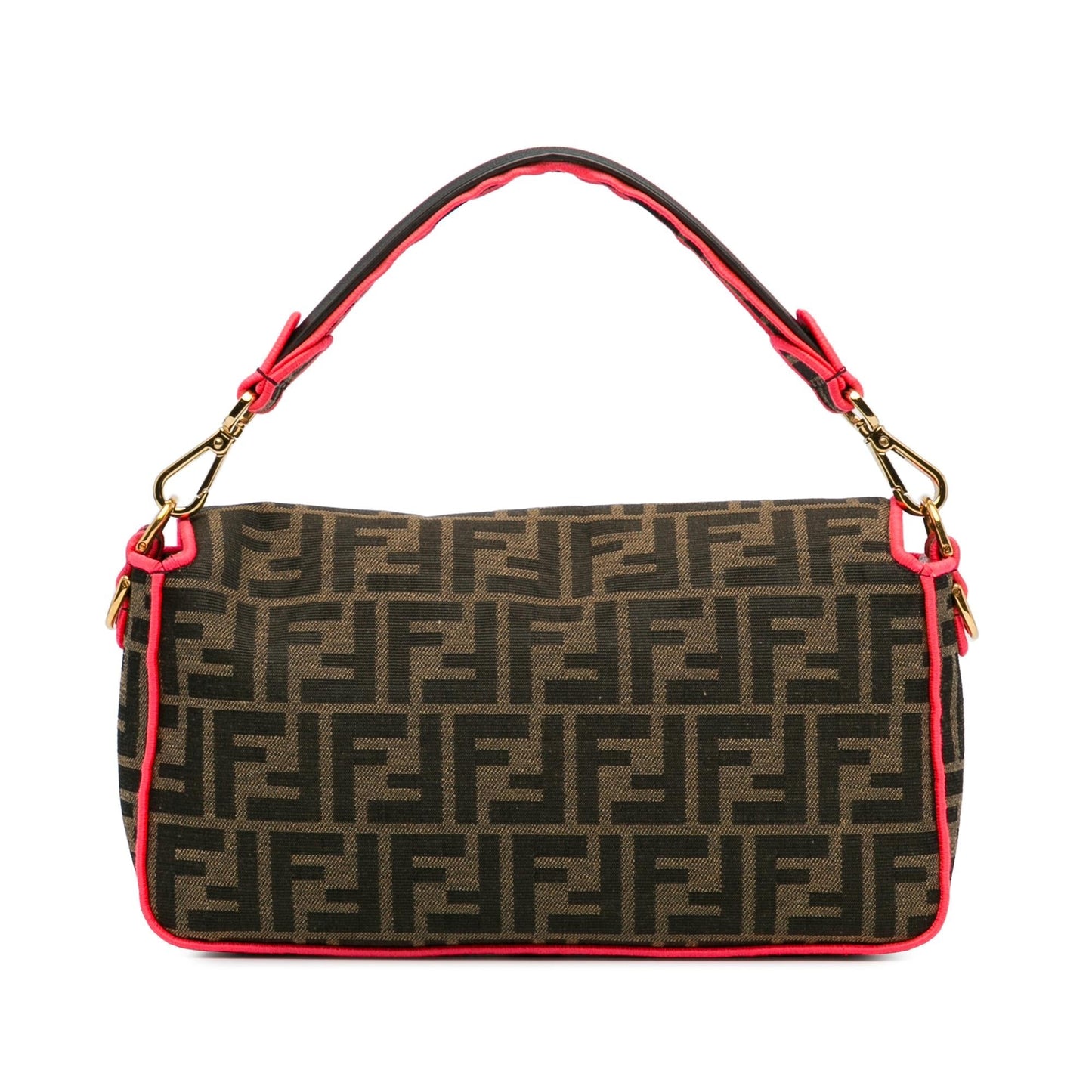 Fendi Zucca Fluo Trim Baguette Satchel Shg Ufu9Vz Medium Satchel Bag