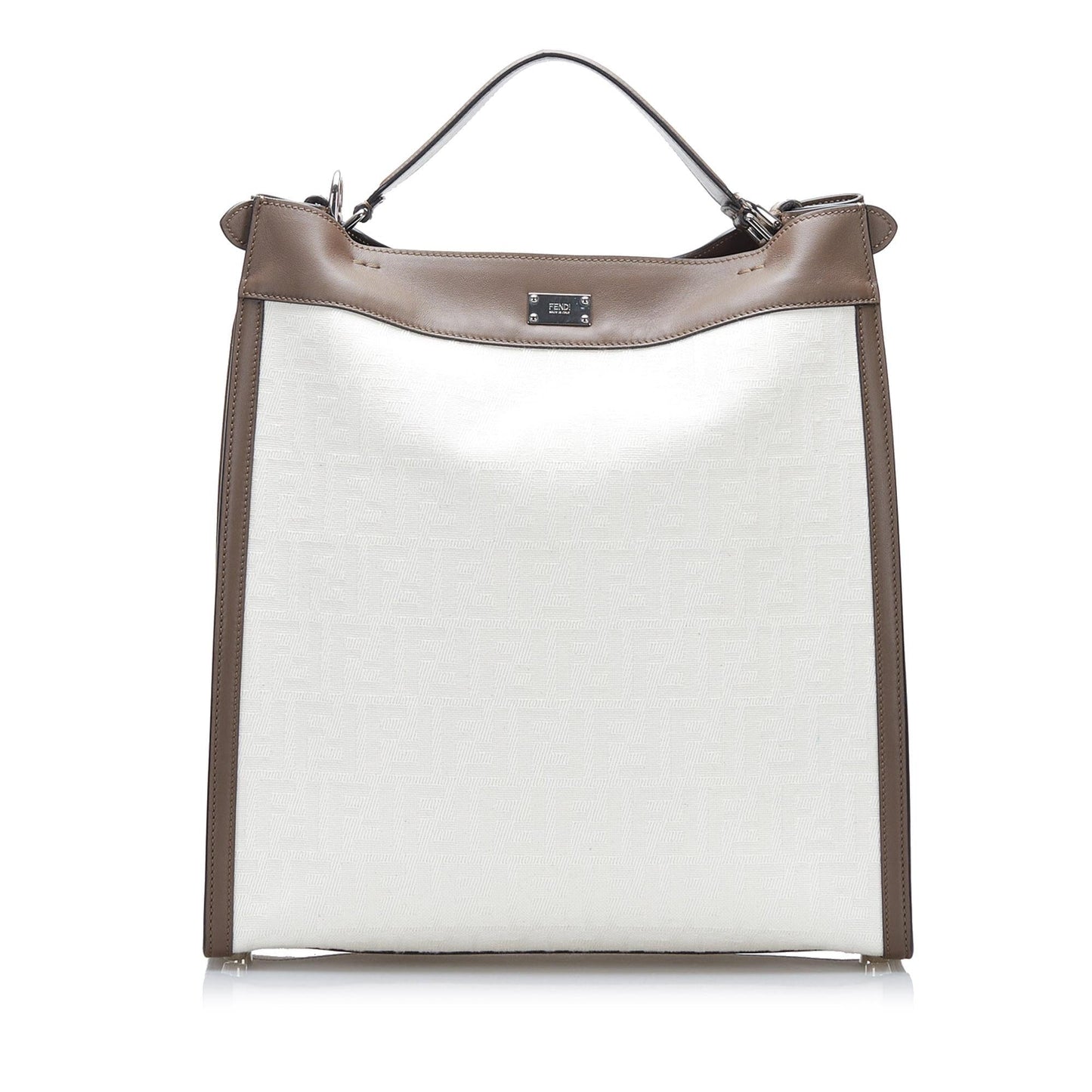 Fendi Zucca Peekaboo Lite Satchel Shg Yfso03 Medium Satchel Bag