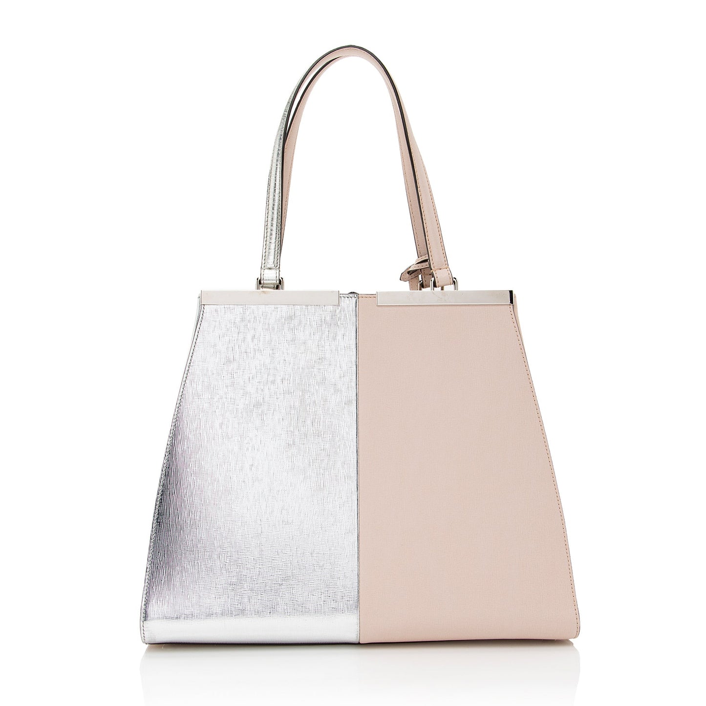 Fendi Metallic Calfskin Bi Color 3Jours Tote Shf Tote Bag