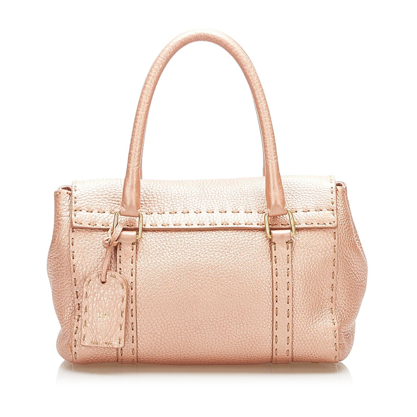 Fendi Selleria Linda Handbag Shg Leather Mini Satchel Bag