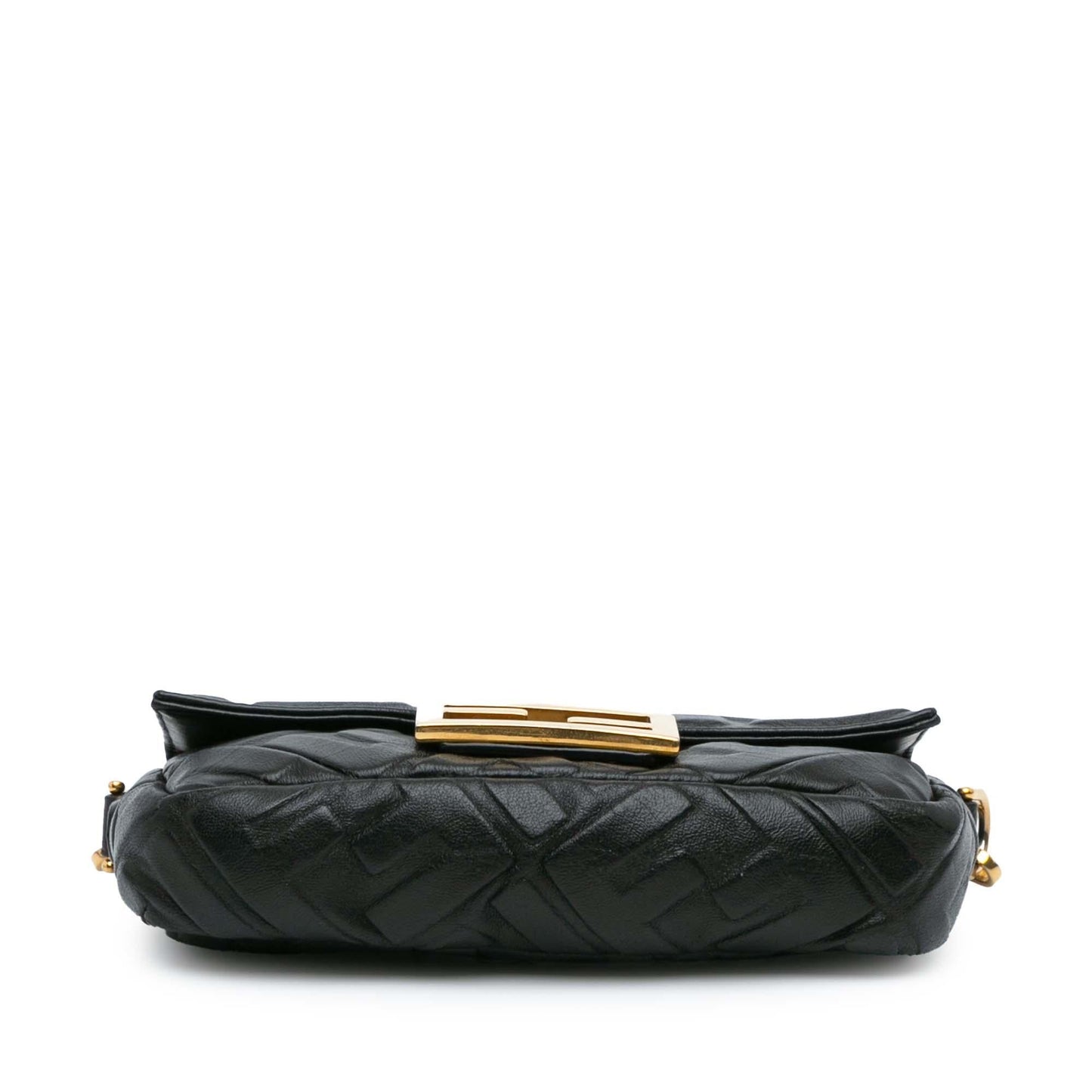 Fendi Zucca Baguette Satchel Shg Cd0Erc Leather Mini Embossed Satchel Bag